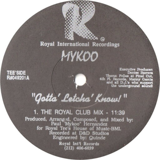 【中古】米12” Mykoo Gotta Letcha Know R049201 ROYAL INTERNATIONAL /00250 【中古】米12” Mykoo Gotta Letcha Know R049201 ROYAL INTERNATIONAL /00250