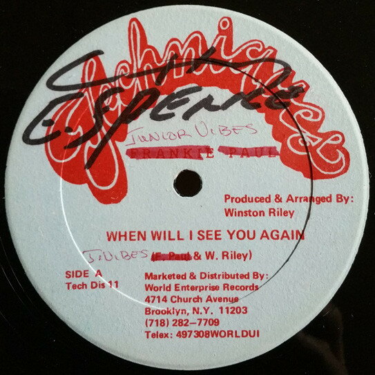 【中古】米12” Junior Vibes When Will I See You Again / Version TECHDIS11 Techniques /00250