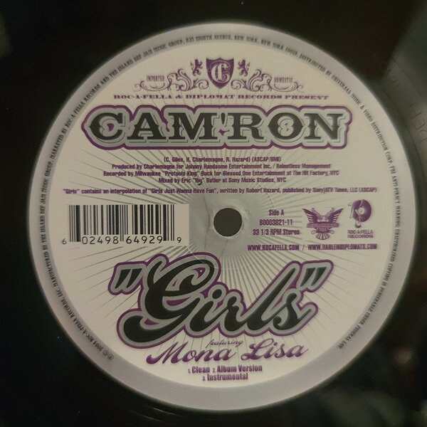 12” Camron, Mona Lisa Girls B000382111 Roc-A-Fella Records, /00250