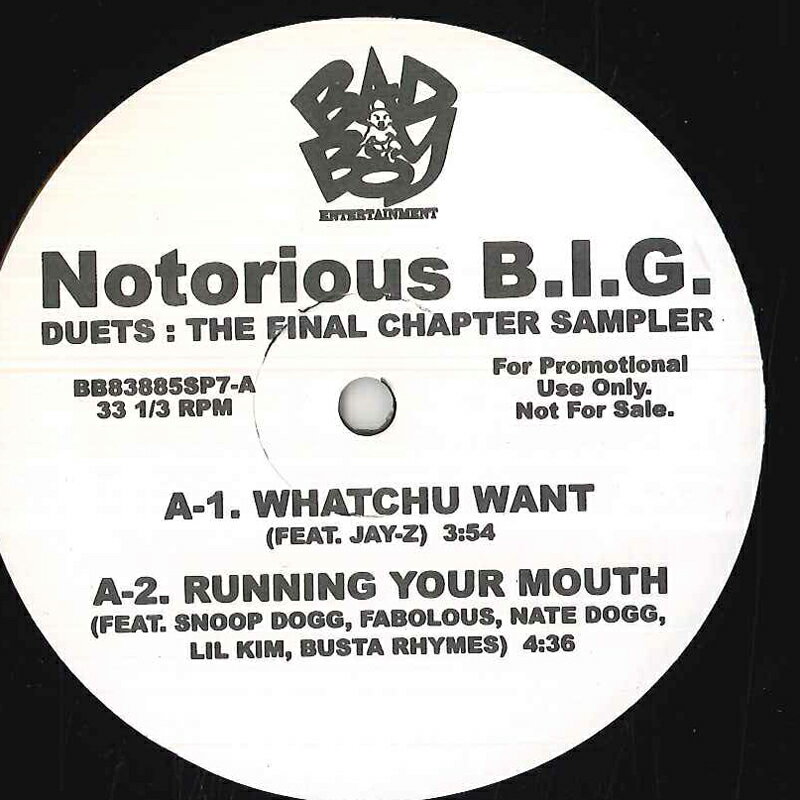 š12 Notorious B.i.g. Duet : The Final Chapter SAMPLER BB83885SP7 BAD BOY ץ /00250