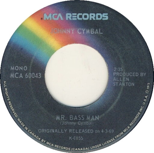 【中古】加7” Johnny Cymbal Mr. Bass Man / Refreshement Time MCA60043 MCA Records /00080 【中古】加7” Johnny Cymbal Mr. Bass Man / Refreshement Time MCA60043 MCA Records /00080