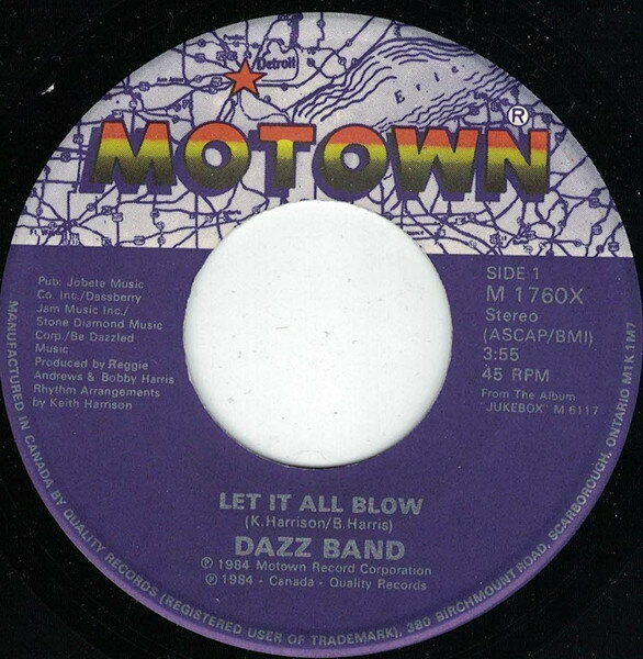 ・アーティスト Dazz Band ・タイトル Let It All Blow ・レーベル・型番 Motown M1760X ・フォーマット 7インチレコード ・コンディション(盤) 良い (VG+) ・コンディション(ジャケット) プレイ...