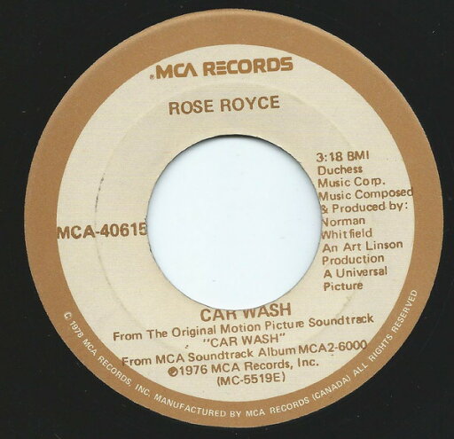 【中古】加7” Rose Royce Car Wash MCA40615 MCA Records /00080 【中古】加7” Rose Royce Car Wash MCA40615 MCA Records /00080