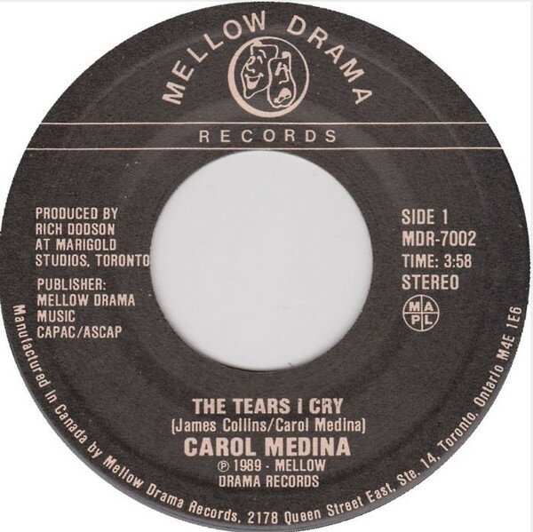 【中古】加LP Carol Medina The Tears I Cry MDR7002 Mellow Drama Records /00260