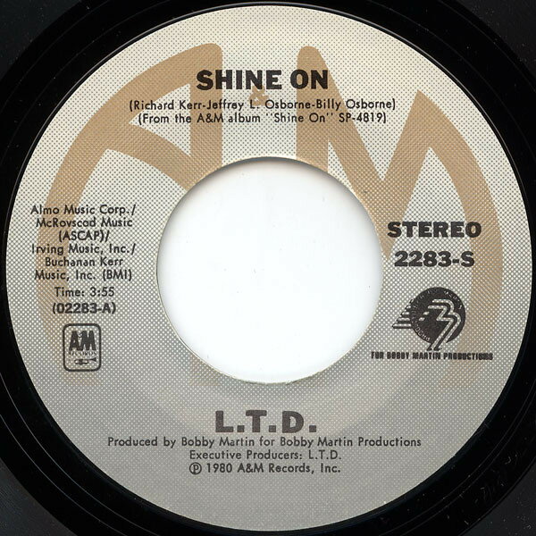 š۲7 L.T.D. Shine On / Love Is What You Need 2283S A&M Records /00080
