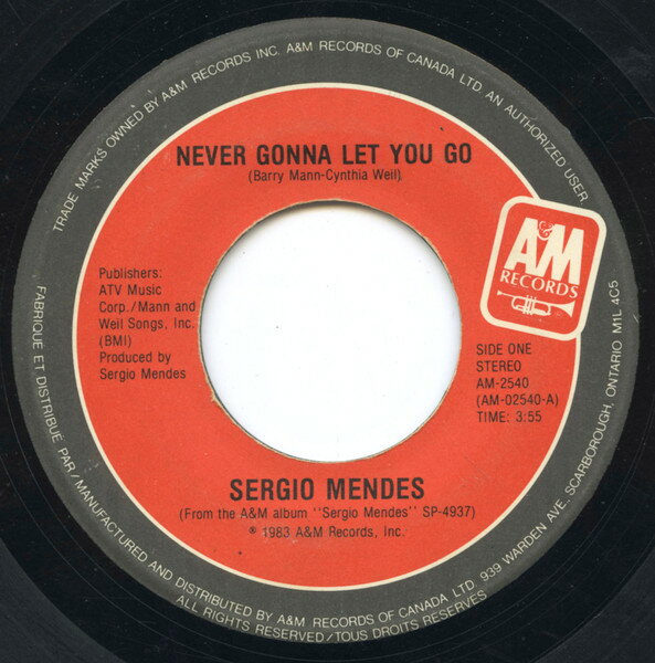 쥳ɥƥ ŷԾŹ㤨֡š۲7 Sergio Mendes Never Gonna Let You Go AM2540 A&M Records /00080פβǤʤ935ߤˤʤޤ