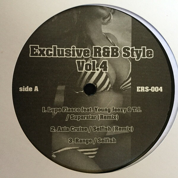 ・アーティスト Various ・タイトル Exclusive R&B Style Vol.4 ・レーベル・型番 Not On Label ERS004 ・フォーマット 12インチレコード ・コンディション(盤) 良い (VG+) ・コンディション(ジャケット) プレインカバー（元ジャケット／カバー無し） ・コンディション(帯) オビなし ・特記事項 【盤に浅い跡】【盤にヘアライン】 サンプル画像です。実際の商品の画像ではありません 商品写真はバーコード/カタログ番号に対応したサンプル画像ですので、お送りする商品の画像ではありません。帯やライナーなどの付属品は、特記事項に記載されている場合のみ含まれます。プロモやカラーレコードなどの仕様についても、該当する場合のみ特記事項に記載しています。 【ご購入前に必ずご確認ください】 ・本店サイト(www.recordcity.jp)とは価格、送料が違います ・本店サイト、その他支店のオーダーとは同梱発送できません ・注文確定後に別の注文を頂いた場合、注文同士の同梱は致しかねます。 ・別倉庫から発送しているため、店頭受け渡しは対応しておりません ・一部商品は他の通販サイトでも販売しているため、ご注文のタイミングによっては商品のご用意ができない場合がございます。 ・土日祝日はお休みです 金曜・祝前日9時以降のご連絡またはご入金は、返答または発送が週明け・祝日明けに順次対応となります。 ・ご購入後のキャンセル不可 ご購入後のキャンセルはいかなる理由においてもお受けできません。ご了承の上、ご購入くださいませ。 ・日本郵便(ゆうパック/ゆうメール)によるお届けになります。 ・中古品であることをご理解ください 当ストアでは中古商品を主に販売しております。中古品であることをご理解の上ご購入ください。また、一部商品はRecordCityオンラインストアで試聴可能です。 ・返品について お客様のご都合による返品は一切承っておりません。 表記の内容と実際の商品に相違がある場合、また針飛び等で返品・返金をご希望される場合は、商品の到着後1週間以内にご連絡ください。商品の返送をこちらで確認後、キャンセル・返金を行います。 コンディションVG以下の商品は返品できません。プレイに影響のない表面のこすれ傷、プレス起因のノイズ盤は返品の対象外です。 【コンディション表記】 ・ほぼ新品(M-)(Like New) 完全な新品。未使用。当店ではほぼ使用しません ・非常に良い(EX)(Excellent) 中古盤として美品な状態。わずかな経年を感じるものの傷みを感じさせない、当店基準で最高の状態 ・良い(VG+)(Very Good Plus) 丁寧に扱われた中古品で、軽い使用感がみられる。 ・可(VG)(Acceptable) 使い込まれた中古品で、「良い」よりもさらに使用感がみられる。 ・悪い(VG-)(Bad) 状態が悪いアイテム。使用の保障はなく、再生不可、針飛び、目立つノイズがあるかもしれない。状態によるクレーム不可。返品不可。 ・非常に悪い(G)(Very Bad) 「悪い」よりさらに状態が悪いアイテム。使用の保障はなく、再生不可、針飛び、目立つノイズがあるかもしれない。状態によるクレーム不可。返品不可。 ・ジャンク(Fair)(Junk/Fair) 割れている、反っている、水ダメージがある、カビ、ジャケットが分離している、ひどい書き込み、ひどい擦れなど最低の状態。使用の保障はなく、再生不可、針飛び、目立つノイズがあるかもしれない。状態によるクレーム不可。返品不可。 ・ジャンク(Poor)(Junk/Poor) 割れている、反っている、水ダメージがある、カビ、ジャケットが分離している、ひどい書き込み、ひどい擦れなど最低の状態。使用の保障はなく、再生不可、針飛び、目立つノイズがあるかもしれない。状態によるクレーム不可。返品不可。