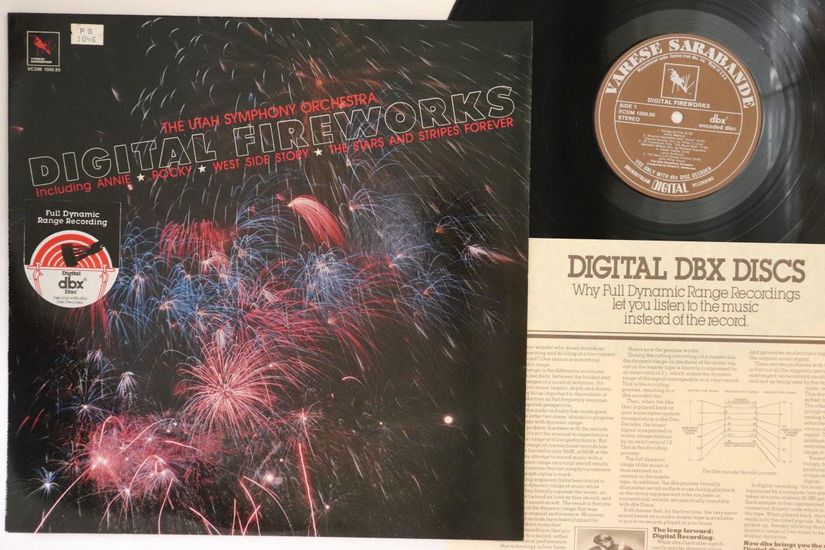 【中古】米12” Utah Symphony Orchestra Digital Fireworks VCDM100080 VARESE SARABANDE /00250