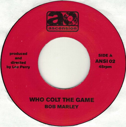 【中古】豪7” Bob Marley Who Colt The Game ANSI02 Ascension Records /00080 【中古】豪7” Bob Marley Who Colt The Game ANSI02 Ascension Records /00080