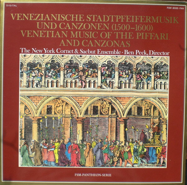 【中古】独LP New York Cornet &amp; Sacbut Ensem Venezianische Stadtpfeifermusik Und Canzonen (15..