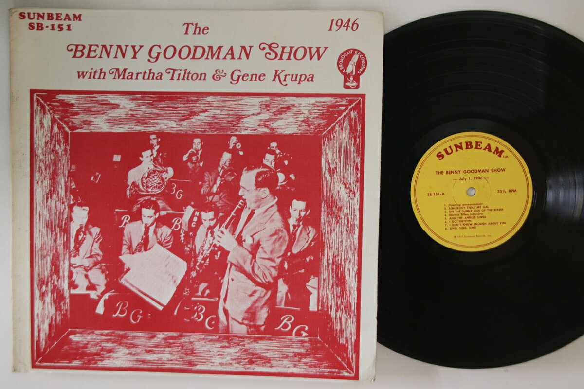 ・アーティスト Benny Goodman ・タイトル Benny Goodman Show With Martha Tilton & Gene Krupa ・レーベル SUNBEAM SB151 ・フォーマット LPレコード ・コンディション(盤) 良い (VG+) ・コンディション(ジャケット) 良い (VG+) ・コンディション(帯) オビなし ・特記事項 実際に発送される商品の画像です 【ご購入前に必ずご確認ください】 ・本店サイト(www.recordcity.jp)とは価格、送料が違います ・本店サイト、その他支店のオーダーとは同梱発送できません ・別倉庫から発送しているため、店頭受け渡しは対応しておりません ・一部商品は他の通販サイトでも販売しているため、ご注文のタイミングによっては商品のご用意ができない場合がございます。 ・土日祝日はお休みです 金曜・祝前日9時以降のご連絡またはご入金は、返答または発送が週明け・祝日明けに順次対応となります。 ・ご購入後のキャンセル不可 ご購入後のキャンセルはいかなる理由においてもお受けできません。ご了承の上、ご購入くださいませ。 ・日本郵便(ゆうパック/ゆうメール)によるお届けになります。 ・中古品であることをご理解ください 当ストアではお客様よりお譲りいただいた中古商品を主に販売しております。中古品であることをご理解の上ご購入ください。また、一部商品はRecordCityオンラインストアで試聴可能です。 ・返品について お客様のご都合による返品は一切承っておりません。 表記の内容と実際の商品に相違がある場合、また針飛び等で返品・返金をご希望される場合は、商品の到着後1週間以内にご連絡ください。商品の返送をこちらで確認後、キャンセル・返金を行います。 コンディションVG以下の商品は返品できません。プレイに影響のない表面のこすれ傷、プレス起因のノイズ盤は返品の対象外です。 【コンディション表記】 ・ほぼ新品(M-)(Like New) 完全な新品。未使用。当店ではほぼ使用しません ・非常に良い(EX)(Excellent) 中古盤として美品な状態。わずかな経年を感じるものの傷みを感じさせない、当店基準で最高の状態 ・良い(VG+)(Very Good Plus) 丁寧に扱われた中古品で、軽い使用感がみられる。 ・可(VG)(Acceptable) 使い込まれた中古品で、「良い」よりもさらに使用感がみられる。 ・悪い(VG-)(Bad) 状態が悪いアイテム。使用の保障はなく、再生不可、針飛び、目立つノイズがあるかもしれない。状態によるクレーム不可。返品不可。 ・非常に悪い(G)(Very Bad) 「悪い」よりさらに状態が悪いアイテム。使用の保障はなく、再生不可、針飛び、目立つノイズがあるかもしれない。状態によるクレーム不可。返品不可。 ・ジャンク(Fair)(Junk/Fair) 割れている、反っている、水ダメージがある、カビ、ジャケットが分離している、ひどい書き込み、ひどい擦れなど最低の状態。使用の保障はなく、再生不可、針飛び、目立つノイズがあるかもしれない。状態によるクレーム不可。返品不可。 ・ジャンク(Poor)(Junk/Poor) 割れている、反っている、水ダメージがある、カビ、ジャケットが分離している、ひどい書き込み、ひどい擦れなど最低の状態。使用の保障はなく、再生不可、針飛び、目立つノイズがあるかもしれない。状態によるクレーム不可。返品不可。