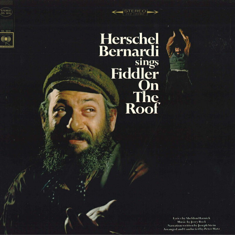 【中古】米LP Herschel Bernardi Herschel Bernardi Sings Fiddler On The Roof OL6610 COLUMBIA MASTE..