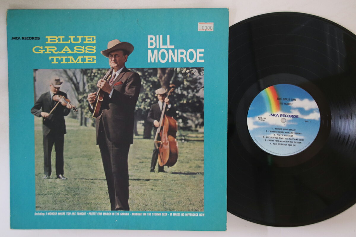 【中古】米LP Bill Monroe Blue Grass Time MCA116 MCA /00260