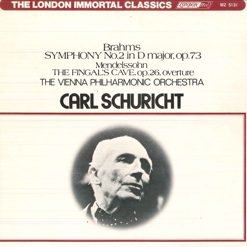 【中古】LP カール・シューリヒト, ウィーン ブラームス: 交響曲第2番ニ長調作品73,メンデルスゾー MZ5131 LONDON recordcity-11266688 RECORD CITY 楽天市場店 パッケージ画像