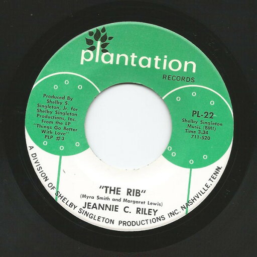 【中古】米7” Jeannie C. Riley The Rib / Im The Woman PL22 Plantation Records /00080 【中古】米7” Jeannie C. Riley The Rib / Im The Woman PL22 Plantation Records /00080