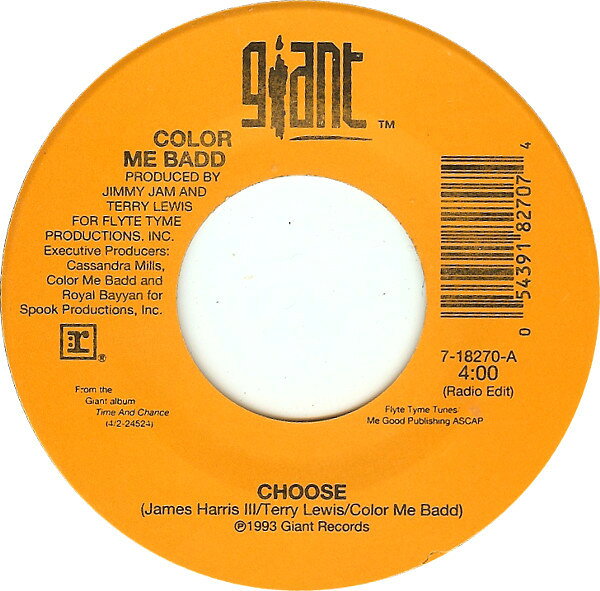 ・アーティスト Color Me Badd ・タイトル Choose ・レーベル・型番 Giant Records 718270 ・フォーマット 7インチレコード ・コンディション(盤) 非常に良い(EX) ・コンディション(ジャケット) プレインカバー（元ジャケット／カバー無し） ・コンディション(帯) オビなし ・特記事項 サンプル画像です。実際の商品の画像ではありません 商品写真はバーコード/カタログ番号に対応したサンプル画像ですので、お送りする商品の画像ではありません。帯やライナーなどの付属品は、特記事項に記載されている場合のみ含まれます。プロモやカラーレコードなどの仕様についても、該当する場合のみ特記事項に記載しています。 【ご購入前に必ずご確認ください】 ・本店サイト(www.recordcity.jp)とは価格、送料が違います ・本店サイト、その他支店のオーダーとは同梱発送できません ・注文確定後に別の注文を頂いた場合、注文同士の同梱は致しかねます。 ・別倉庫から発送しているため、店頭受け渡しは対応しておりません ・一部商品は他の通販サイトでも販売しているため、ご注文のタイミングによっては商品のご用意ができない場合がございます。 ・土日祝日はお休みです 金曜・祝前日9時以降のご連絡またはご入金は、返答または発送が週明け・祝日明けに順次対応となります。 ・ご購入後のキャンセル不可 ご購入後のキャンセルはいかなる理由においてもお受けできません。ご了承の上、ご購入くださいませ。 ・日本郵便(ゆうパック/ゆうメール)によるお届けになります。 ・中古品であることをご理解ください 当ストアでは中古商品を主に販売しております。中古品であることをご理解の上ご購入ください。また、一部商品はRecordCityオンラインストアで試聴可能です。 ・返品について お客様のご都合による返品は一切承っておりません。 表記の内容と実際の商品に相違がある場合、また針飛び等で返品・返金をご希望される場合は、商品の到着後1週間以内にご連絡ください。商品の返送をこちらで確認後、キャンセル・返金を行います。 コンディションVG以下の商品は返品できません。プレイに影響のない表面のこすれ傷、プレス起因のノイズ盤は返品の対象外です。 【コンディション表記】 ・ほぼ新品(M-)(Like New) 完全な新品。未使用。当店ではほぼ使用しません ・非常に良い(EX)(Excellent) 中古盤として美品な状態。わずかな経年を感じるものの傷みを感じさせない、当店基準で最高の状態 ・良い(VG+)(Very Good Plus) 丁寧に扱われた中古品で、軽い使用感がみられる。 ・可(VG)(Acceptable) 使い込まれた中古品で、「良い」よりもさらに使用感がみられる。 ・悪い(VG-)(Bad) 状態が悪いアイテム。使用の保障はなく、再生不可、針飛び、目立つノイズがあるかもしれない。状態によるクレーム不可。返品不可。 ・非常に悪い(G)(Very Bad) 「悪い」よりさらに状態が悪いアイテム。使用の保障はなく、再生不可、針飛び、目立つノイズがあるかもしれない。状態によるクレーム不可。返品不可。 ・ジャンク(Fair)(Junk/Fair) 割れている、反っている、水ダメージがある、カビ、ジャケットが分離している、ひどい書き込み、ひどい擦れなど最低の状態。使用の保障はなく、再生不可、針飛び、目立つノイズがあるかもしれない。状態によるクレーム不可。返品不可。 ・ジャンク(Poor)(Junk/Poor) 割れている、反っている、水ダメージがある、カビ、ジャケットが分離している、ひどい書き込み、ひどい擦れなど最低の状態。使用の保障はなく、再生不可、針飛び、目立つノイズがあるかもしれない。状態によるクレーム不可。返品不可。