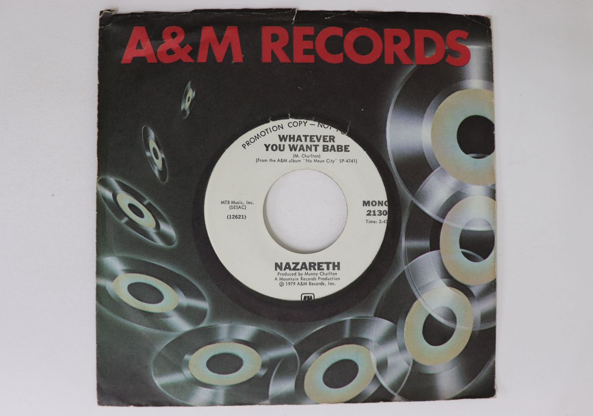 【中古】米7” Nazareth Whatever You Want Babe 2130PROMO A&M プロモ /00080