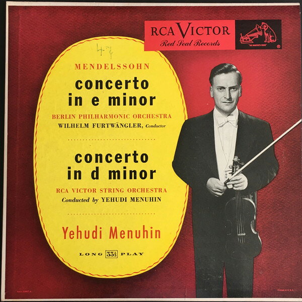 ・アーティスト Yehudi Menuhin, Berlin Philharmonic Orchestra ・タイトル Mendelssohn, Concerto In E Minor / Concerto In D Minor ・レーベル・型番 RCA Victor Red Seal LM1720 ・フォーマット LPレコード ・コンディション(盤) 良い (VG+) ・コンディション(ジャケット) 良い (VG+) ・コンディション(帯) オビなし ・特記事項 サンプル画像です。実際の商品の画像ではありません 商品写真はバーコード/カタログ番号に対応したサンプル画像ですので、お送りする商品の画像ではありません。帯やライナーなどの付属品は、特記事項に記載されている場合のみ含まれます。プロモやカラーレコードなどの仕様についても、該当する場合のみ特記事項に記載しています。 【ご購入前に必ずご確認ください】 ・本店サイト(www.recordcity.jp)とは価格、送料が違います ・本店サイト、その他支店のオーダーとは同梱発送できません ・注文確定後に別の注文を頂いた場合、注文同士の同梱は致しかねます。 ・別倉庫から発送しているため、店頭受け渡しは対応しておりません ・一部商品は他の通販サイトでも販売しているため、ご注文のタイミングによっては商品のご用意ができない場合がございます。 ・土日祝日はお休みです 金曜・祝前日9時以降のご連絡またはご入金は、返答または発送が週明け・祝日明けに順次対応となります。 ・ご購入後のキャンセル不可 ご購入後のキャンセルはいかなる理由においてもお受けできません。ご了承の上、ご購入くださいませ。 ・日本郵便(ゆうパック/ゆうメール)によるお届けになります。 ・中古品であることをご理解ください 当ストアでは中古商品を主に販売しております。中古品であることをご理解の上ご購入ください。また、一部商品はRecordCityオンラインストアで試聴可能です。 ・返品について お客様のご都合による返品は一切承っておりません。 表記の内容と実際の商品に相違がある場合、また針飛び等で返品・返金をご希望される場合は、商品の到着後1週間以内にご連絡ください。商品の返送をこちらで確認後、キャンセル・返金を行います。 コンディションVG以下の商品は返品できません。プレイに影響のない表面のこすれ傷、プレス起因のノイズ盤は返品の対象外です。 【コンディション表記】 ・ほぼ新品(M-)(Like New) 完全な新品。未使用。当店ではほぼ使用しません ・非常に良い(EX)(Excellent) 中古盤として美品な状態。わずかな経年を感じるものの傷みを感じさせない、当店基準で最高の状態 ・良い(VG+)(Very Good Plus) 丁寧に扱われた中古品で、軽い使用感がみられる。 ・可(VG)(Acceptable) 使い込まれた中古品で、「良い」よりもさらに使用感がみられる。 ・悪い(VG-)(Bad) 状態が悪いアイテム。使用の保障はなく、再生不可、針飛び、目立つノイズがあるかもしれない。状態によるクレーム不可。返品不可。 ・非常に悪い(G)(Very Bad) 「悪い」よりさらに状態が悪いアイテム。使用の保障はなく、再生不可、針飛び、目立つノイズがあるかもしれない。状態によるクレーム不可。返品不可。 ・ジャンク(Fair)(Junk/Fair) 割れている、反っている、水ダメージがある、カビ、ジャケットが分離している、ひどい書き込み、ひどい擦れなど最低の状態。使用の保障はなく、再生不可、針飛び、目立つノイズがあるかもしれない。状態によるクレーム不可。返品不可。 ・ジャンク(Poor)(Junk/Poor) 割れている、反っている、水ダメージがある、カビ、ジャケットが分離している、ひどい書き込み、ひどい擦れなど最低の状態。使用の保障はなく、再生不可、針飛び、目立つノイズがあるかもしれない。状態によるクレーム不可。返品不可。