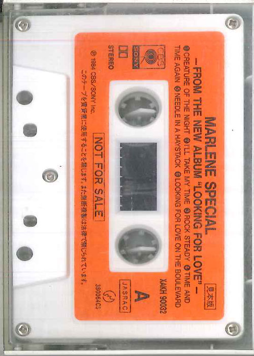 【中古】Cassette Marlene Marlene Special -from Her Past Recordings- XAKH90032PROMO SONY プロモ /00110