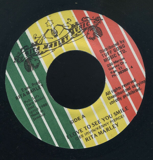 【中古】ジャマイカ7” Rita Marley Love To See You Smile NONE Rita Marley Music /00080