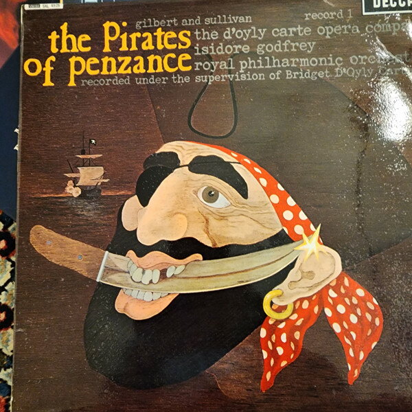 【中古】LP Gilbert &amp; Sullivan, The DOyly The Pirates Of Penzance Record 1 SKL4925 DECCA /00260