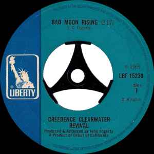 【中古】7” Creedence Clearwater Revival Bad Moon Rising / Lodi LBF15230 Liberty /00080