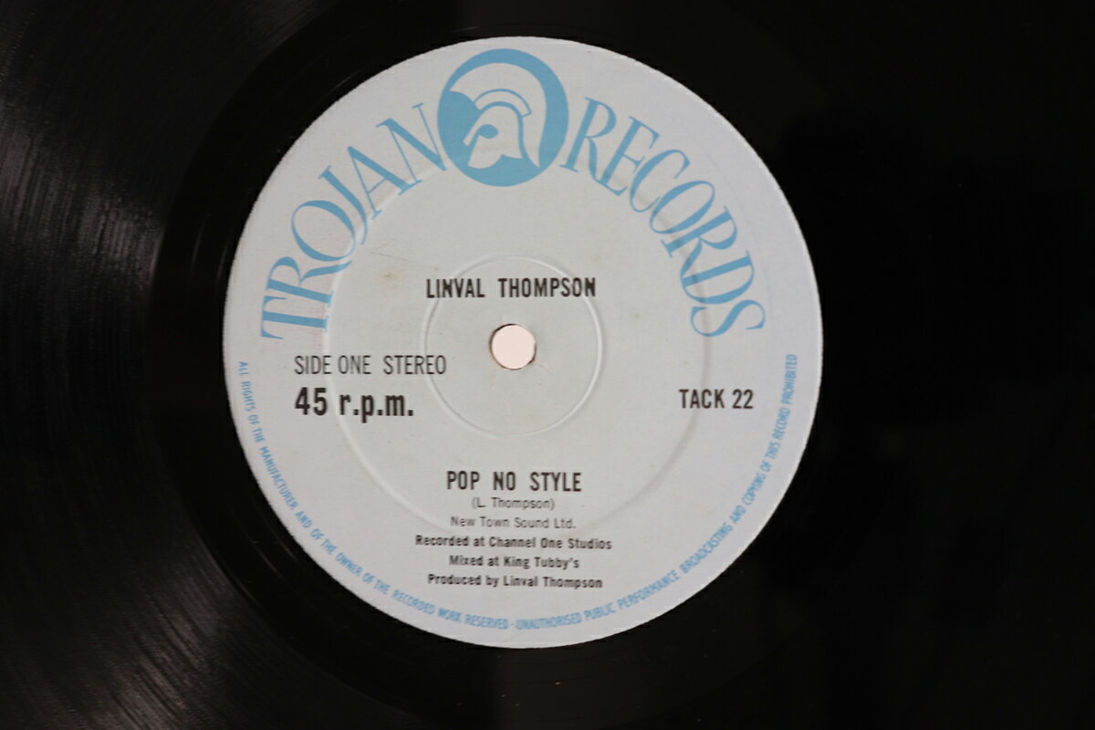 【中古】英12” Linval Thompson / Scientist Pop No Style / Second Hand Girl TACK22 TROJAN RECORDS ..
