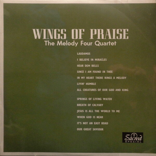 LP Melody Four Quartet Wings Of Praise SAC5009 Sacred /00260