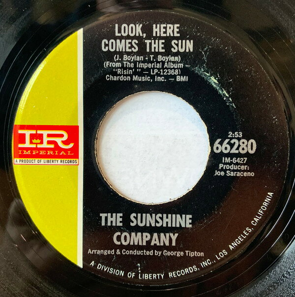 【中古】7” Sunshine Company Look, Here Comes The Sun 66280 Imperial /00080