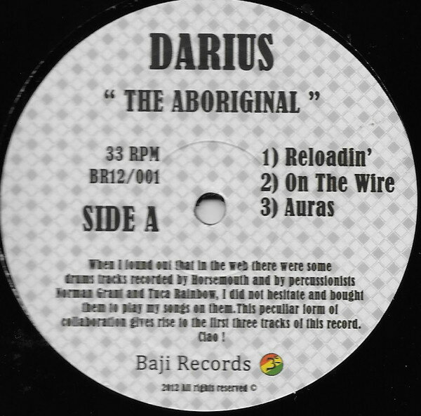 【新品】英12” Darius Reloadin; On The Wire; Auras / Ghettoes; Aboriginal BR12001 Baji Records /00200