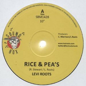 英10” Levi Roots Rice &amp; Peas / Terror Mass U Dub (Mix 1); (Mix 2) SBM1428 Sound Box /00104