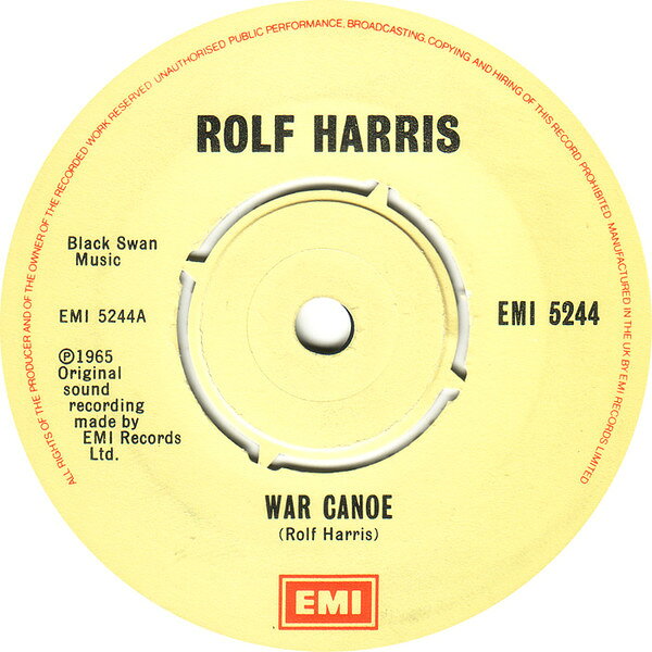 【中古】英7” Rolf Harris War Canoe EMI5244 EMI /00080(2)