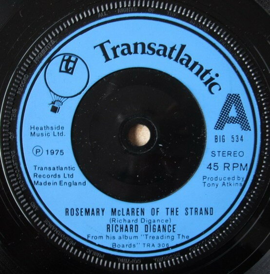 【中古】英7” Richard Digance Rosemary McLaren Of The Strand BIG534 Transatlantic Record /00080
