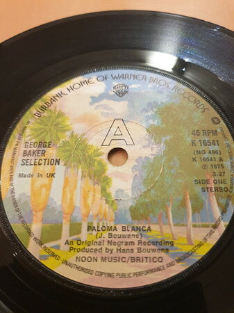 【中古】英7” George Baker Selection Paloma Blanca K16541 Warner Bros. Records /00080