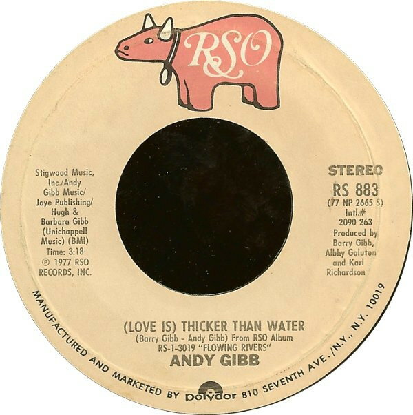 쥳ɥƥ ŷԾŹ㤨֡š7 Andy Gibb (Love Is Thicker Than Water RS883 RSO /00080פβǤʤ638ߤˤʤޤ