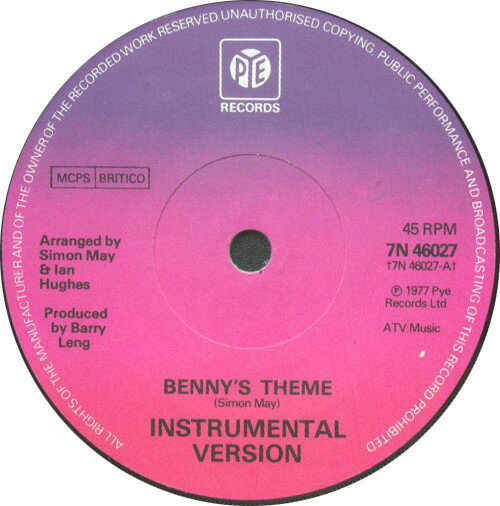 ・アーティスト Paul Henry ・タイトル Benny's Theme ・レーベル・型番 Pye Records 7N46027 ・フォーマット 7インチレコード ・コンディション(盤) 良い (VG+) ・コンディション(ジャケット) プレインカバー（元ジャケット／カバー無し） ・コンディション(帯) オビなし ・特記事項 【盤に浅い跡】【盤汚れ】 サンプル画像です。実際の商品の画像ではありません 商品写真はバーコード/カタログ番号に対応したサンプル画像ですので、お送りする商品の画像ではありません。帯やライナーなどの付属品は、特記事項に記載されている場合のみ含まれます。プロモやカラーレコードなどの仕様についても、該当する場合のみ特記事項に記載しています。 【ご購入前に必ずご確認ください】 ・本店サイト(www.recordcity.jp)とは価格、送料が違います ・本店サイト、その他支店のオーダーとは同梱発送できません ・注文確定後に別の注文を頂いた場合、注文同士の同梱は致しかねます。 ・別倉庫から発送しているため、店頭受け渡しは対応しておりません ・一部商品は他の通販サイトでも販売しているため、ご注文のタイミングによっては商品のご用意ができない場合がございます。 ・土日祝日はお休みです 金曜・祝前日9時以降のご連絡またはご入金は、返答または発送が週明け・祝日明けに順次対応となります。 ・ご購入後のキャンセル不可 ご購入後のキャンセルはいかなる理由においてもお受けできません。ご了承の上、ご購入くださいませ。 ・日本郵便(ゆうパック/ゆうメール)によるお届けになります。 ・中古品であることをご理解ください 当ストアでは中古商品を主に販売しております。中古品であることをご理解の上ご購入ください。また、一部商品はRecordCityオンラインストアで試聴可能です。 ・返品について お客様のご都合による返品は一切承っておりません。 表記の内容と実際の商品に相違がある場合、また針飛び等で返品・返金をご希望される場合は、商品の到着後1週間以内にご連絡ください。商品の返送をこちらで確認後、キャンセル・返金を行います。 コンディションVG以下の商品は返品できません。プレイに影響のない表面のこすれ傷、プレス起因のノイズ盤は返品の対象外です。 【コンディション表記】 ・ほぼ新品(M-)(Like New) 完全な新品。未使用。当店ではほぼ使用しません ・非常に良い(EX)(Excellent) 中古盤として美品な状態。わずかな経年を感じるものの傷みを感じさせない、当店基準で最高の状態 ・良い(VG+)(Very Good Plus) 丁寧に扱われた中古品で、軽い使用感がみられる。 ・可(VG)(Acceptable) 使い込まれた中古品で、「良い」よりもさらに使用感がみられる。 ・悪い(VG-)(Bad) 状態が悪いアイテム。使用の保障はなく、再生不可、針飛び、目立つノイズがあるかもしれない。状態によるクレーム不可。返品不可。 ・非常に悪い(G)(Very Bad) 「悪い」よりさらに状態が悪いアイテム。使用の保障はなく、再生不可、針飛び、目立つノイズがあるかもしれない。状態によるクレーム不可。返品不可。 ・ジャンク(Fair)(Junk/Fair) 割れている、反っている、水ダメージがある、カビ、ジャケットが分離している、ひどい書き込み、ひどい擦れなど最低の状態。使用の保障はなく、再生不可、針飛び、目立つノイズがあるかもしれない。状態によるクレーム不可。返品不可。 ・ジャンク(Poor)(Junk/Poor) 割れている、反っている、水ダメージがある、カビ、ジャケットが分離している、ひどい書き込み、ひどい擦れなど最低の状態。使用の保障はなく、再生不可、針飛び、目立つノイズがあるかもしれない。状態によるクレーム不可。返品不可。