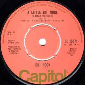 š۱7 Dr. Hook A Little Bit More CL15871 Capitol Records /00080