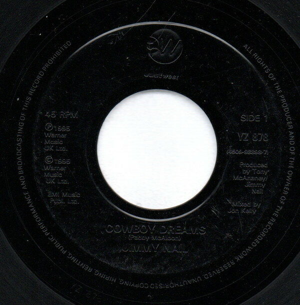 【中古】英7” Jimmy Nail Cowboy Dreams YZ878 EastWest /00080