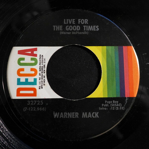 ・アーティスト Warner Mack ・タイトル Live For The Good Times ・レーベル・型番 DECCA 32725 ・フォーマット 7インチレコード ・コンディション(盤) 良い (VG+) ・コンディション(ジャケット) プレインカバー（元ジャケット／カバー無し） ・コンディション(帯) オビなし ・特記事項 【盤に薄い跡】 サンプル画像です。実際の商品の画像ではありません 商品写真はバーコード/カタログ番号に対応したサンプル画像ですので、お送りする商品の画像ではありません。帯やライナーなどの付属品は、特記事項に記載されている場合のみ含まれます。プロモやカラーレコードなどの仕様についても、該当する場合のみ特記事項に記載しています。 【ご購入前に必ずご確認ください】 ・本店サイト(www.recordcity.jp)とは価格、送料が違います ・本店サイト、その他支店のオーダーとは同梱発送できません ・注文確定後に別の注文を頂いた場合、注文同士の同梱は致しかねます。 ・別倉庫から発送しているため、店頭受け渡しは対応しておりません ・一部商品は他の通販サイトでも販売しているため、ご注文のタイミングによっては商品のご用意ができない場合がございます。 ・土日祝日はお休みです 金曜・祝前日9時以降のご連絡またはご入金は、返答または発送が週明け・祝日明けに順次対応となります。 ・ご購入後のキャンセル不可 ご購入後のキャンセルはいかなる理由においてもお受けできません。ご了承の上、ご購入くださいませ。 ・日本郵便(ゆうパック/ゆうメール)によるお届けになります。 ・中古品であることをご理解ください 当ストアでは中古商品を主に販売しております。中古品であることをご理解の上ご購入ください。また、一部商品はRecordCityオンラインストアで試聴可能です。 ・返品について お客様のご都合による返品は一切承っておりません。 表記の内容と実際の商品に相違がある場合、また針飛び等で返品・返金をご希望される場合は、商品の到着後1週間以内にご連絡ください。商品の返送をこちらで確認後、キャンセル・返金を行います。 コンディションVG以下の商品は返品できません。プレイに影響のない表面のこすれ傷、プレス起因のノイズ盤は返品の対象外です。 【コンディション表記】 ・ほぼ新品(M-)(Like New) 完全な新品。未使用。当店ではほぼ使用しません ・非常に良い(EX)(Excellent) 中古盤として美品な状態。わずかな経年を感じるものの傷みを感じさせない、当店基準で最高の状態 ・良い(VG+)(Very Good Plus) 丁寧に扱われた中古品で、軽い使用感がみられる。 ・可(VG)(Acceptable) 使い込まれた中古品で、「良い」よりもさらに使用感がみられる。 ・悪い(VG-)(Bad) 状態が悪いアイテム。使用の保障はなく、再生不可、針飛び、目立つノイズがあるかもしれない。状態によるクレーム不可。返品不可。 ・非常に悪い(G)(Very Bad) 「悪い」よりさらに状態が悪いアイテム。使用の保障はなく、再生不可、針飛び、目立つノイズがあるかもしれない。状態によるクレーム不可。返品不可。 ・ジャンク(Fair)(Junk/Fair) 割れている、反っている、水ダメージがある、カビ、ジャケットが分離している、ひどい書き込み、ひどい擦れなど最低の状態。使用の保障はなく、再生不可、針飛び、目立つノイズがあるかもしれない。状態によるクレーム不可。返品不可。 ・ジャンク(Poor)(Junk/Poor) 割れている、反っている、水ダメージがある、カビ、ジャケットが分離している、ひどい書き込み、ひどい擦れなど最低の状態。使用の保障はなく、再生不可、針飛び、目立つノイズがあるかもしれない。状態によるクレーム不可。返品不可。