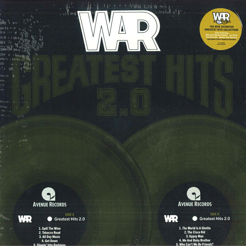 【新品】米2LP War Greatest Hits 2.0 603497843671 Rhino Records, Avenu /00660