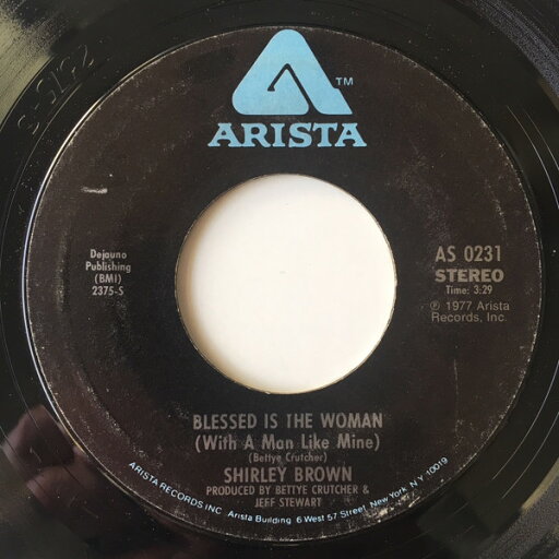 【中古】米7” Shirley Brown Blessed Is The Woman (With A Man Like Mine) AS0231 Arista /00080 【中古】米7” Shirley Brown Blessed Is The Woman (With A Man Like Mine) AS0231 Arista /00080