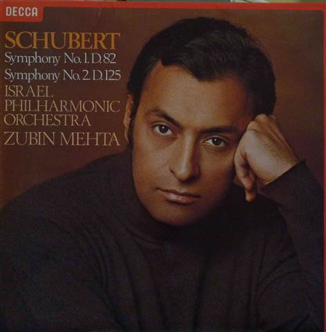 【中古】英LP Franz Schubert : Zubin Mehta, Symphonies No. 1 And No. 2 SXL6892 Decca /00260