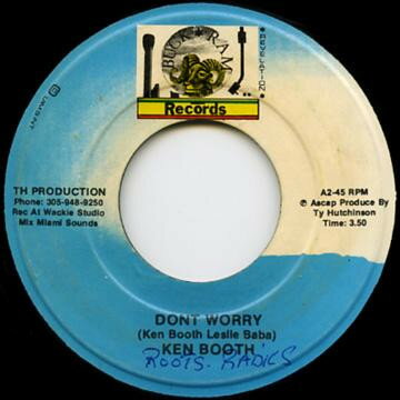 【中古】米7” Ken Boothe Dont Worry NONE Buck Ram Revelation /00080