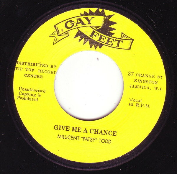 【中古】欧7” Patsy Todd Give Me A Chance / Loving Love NONE Gay Feet /00080
