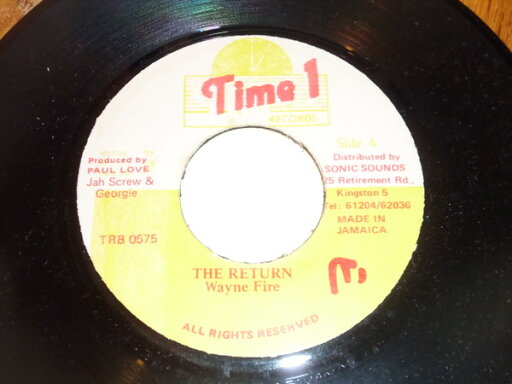 【中古】ジャマイカ7” Wayne Fire The Return NONE Time 1 Records /00080 【中古】ジャマイカ7” Wayne Fire The Return NONE Time 1 Records /00080