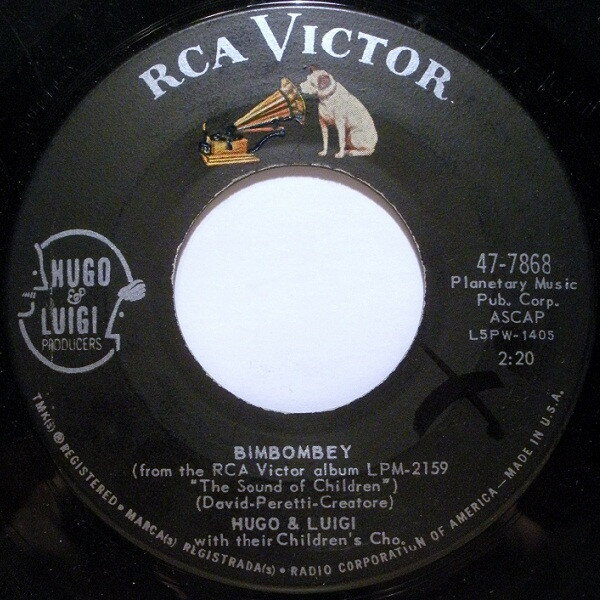 【中古】米7” Hugo & Luigi, Their Hugo & Lui Bimbombey 477868 RCA Victor /00080