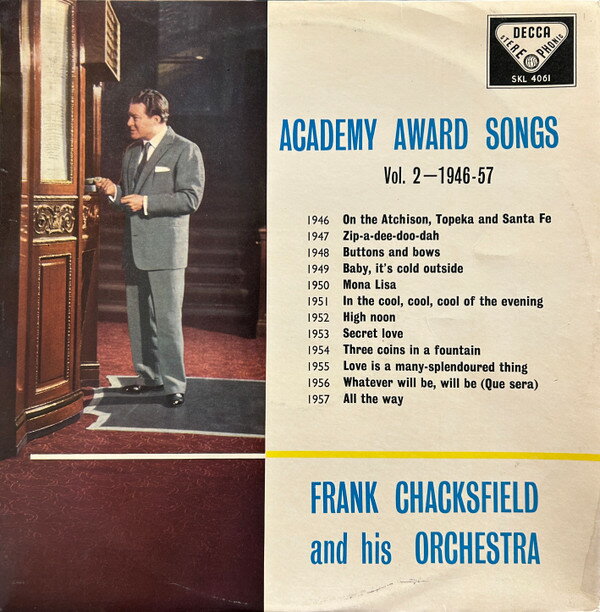 【中古】英LP Frank Chacksfield & His Orches Academy Award Songs Vol. 2 - 1947-57 SKL4061 Decca /00260