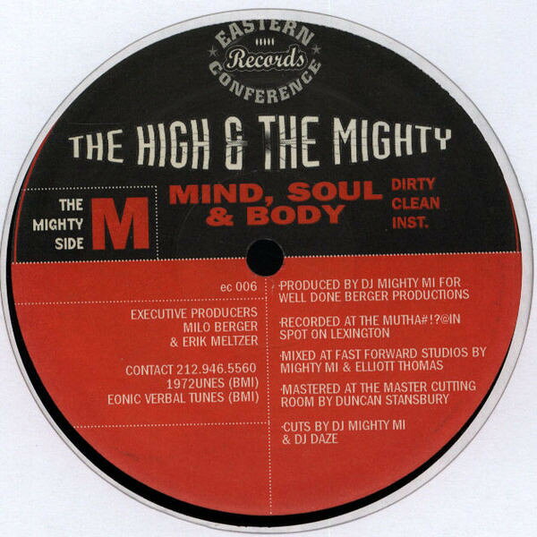 ・アーティスト High & Mighty ・タイトル B-Boy Document / Mind, Soul & Body ・レーベル・型番 Eastern Conference EC006 ・フォーマット 12インチレコード ・コンディション(盤) 良い (VG+) ・コンディション(ジャケット) プレインカバー（元ジャケット／カバー無し） ・コンディション(帯) オビなし ・特記事項 【シュリンク残し】【デッドワックス頭出しシール】 サンプル画像です。実際の商品の画像ではありません 商品写真はバーコード/カタログ番号に対応したサンプル画像ですので、お送りする商品の画像ではありません。帯やライナーなどの付属品は、特記事項に記載されている場合のみ含まれます。プロモやカラーレコードなどの仕様についても、該当する場合のみ特記事項に記載しています。 【ご購入前に必ずご確認ください】 ・本店サイト(www.recordcity.jp)とは価格、送料が違います ・本店サイト、その他支店のオーダーとは同梱発送できません ・注文確定後に別の注文を頂いた場合、注文同士の同梱は致しかねます。 ・別倉庫から発送しているため、店頭受け渡しは対応しておりません ・一部商品は他の通販サイトでも販売しているため、ご注文のタイミングによっては商品のご用意ができない場合がございます。 ・土日祝日はお休みです 金曜・祝前日9時以降のご連絡またはご入金は、返答または発送が週明け・祝日明けに順次対応となります。 ・ご購入後のキャンセル不可 ご購入後のキャンセルはいかなる理由においてもお受けできません。ご了承の上、ご購入くださいませ。 ・日本郵便(ゆうパック/ゆうメール)によるお届けになります。 ・中古品であることをご理解ください 当ストアでは中古商品を主に販売しております。中古品であることをご理解の上ご購入ください。また、一部商品はRecordCityオンラインストアで試聴可能です。 ・返品について お客様のご都合による返品は一切承っておりません。 表記の内容と実際の商品に相違がある場合、また針飛び等で返品・返金をご希望される場合は、商品の到着後1週間以内にご連絡ください。商品の返送をこちらで確認後、キャンセル・返金を行います。 コンディションVG以下の商品は返品できません。プレイに影響のない表面のこすれ傷、プレス起因のノイズ盤は返品の対象外です。 【コンディション表記】 ・ほぼ新品(M-)(Like New) 完全な新品。未使用。当店ではほぼ使用しません ・非常に良い(EX)(Excellent) 中古盤として美品な状態。わずかな経年を感じるものの傷みを感じさせない、当店基準で最高の状態 ・良い(VG+)(Very Good Plus) 丁寧に扱われた中古品で、軽い使用感がみられる。 ・可(VG)(Acceptable) 使い込まれた中古品で、「良い」よりもさらに使用感がみられる。 ・悪い(VG-)(Bad) 状態が悪いアイテム。使用の保障はなく、再生不可、針飛び、目立つノイズがあるかもしれない。状態によるクレーム不可。返品不可。 ・非常に悪い(G)(Very Bad) 「悪い」よりさらに状態が悪いアイテム。使用の保障はなく、再生不可、針飛び、目立つノイズがあるかもしれない。状態によるクレーム不可。返品不可。 ・ジャンク(Fair)(Junk/Fair) 割れている、反っている、水ダメージがある、カビ、ジャケットが分離している、ひどい書き込み、ひどい擦れなど最低の状態。使用の保障はなく、再生不可、針飛び、目立つノイズがあるかもしれない。状態によるクレーム不可。返品不可。 ・ジャンク(Poor)(Junk/Poor) 割れている、反っている、水ダメージがある、カビ、ジャケットが分離している、ひどい書き込み、ひどい擦れなど最低の状態。使用の保障はなく、再生不可、針飛び、目立つノイズがあるかもしれない。状態によるクレーム不可。返品不可。