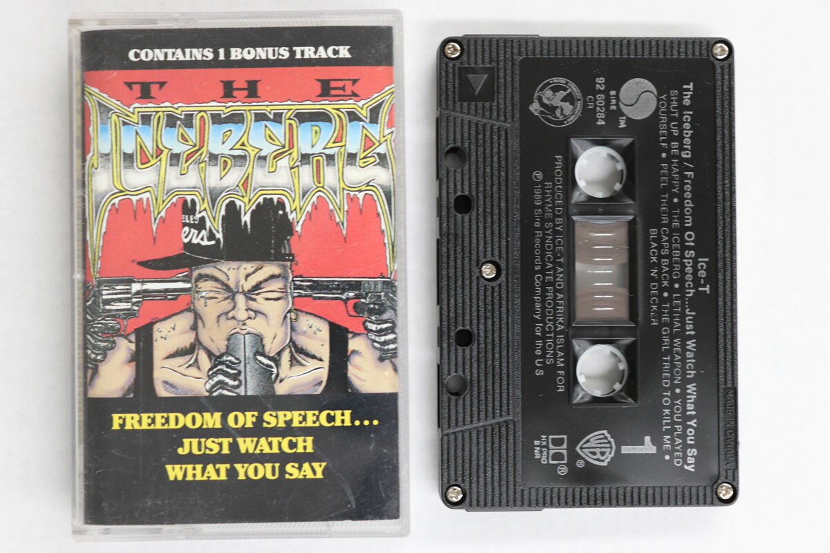 ・アーティスト Ice-t ・タイトル Iceberg (Freedom Of Speech... Just Watch What You Say) ・レーベル・型番 SIRE 9260284 ・フォーマット カセットテープ ・コンディション(盤) 良い (VG+) ・コンディション(ジャケット) 良い (VG+) ・コンディション(帯) オビなし ・特記事項 実際に発送される商品の画像です 【ご購入前に必ずご確認ください】 ・本店サイト(www.recordcity.jp)とは価格、送料が違います ・本店サイト、その他支店のオーダーとは同梱発送できません ・注文確定後に別の注文を頂いた場合、注文同士の同梱は致しかねます。 ・別倉庫から発送しているため、店頭受け渡しは対応しておりません ・一部商品は他の通販サイトでも販売しているため、ご注文のタイミングによっては商品のご用意ができない場合がございます。 ・土日祝日はお休みです 金曜・祝前日9時以降のご連絡またはご入金は、返答または発送が週明け・祝日明けに順次対応となります。 ・ご購入後のキャンセル不可 ご購入後のキャンセルはいかなる理由においてもお受けできません。ご了承の上、ご購入くださいませ。 ・日本郵便(ゆうパック/ゆうメール)によるお届けになります。 ・中古品であることをご理解ください 当ストアでは中古商品を主に販売しております。中古品であることをご理解の上ご購入ください。また、一部商品はRecordCityオンラインストアで試聴可能です。 ・返品について お客様のご都合による返品は一切承っておりません。 表記の内容と実際の商品に相違がある場合、また針飛び等で返品・返金をご希望される場合は、商品の到着後1週間以内にご連絡ください。商品の返送をこちらで確認後、キャンセル・返金を行います。 コンディションVG以下の商品は返品できません。プレイに影響のない表面のこすれ傷、プレス起因のノイズ盤は返品の対象外です。 【コンディション表記】 ・ほぼ新品(M-)(Like New) 完全な新品。未使用。当店ではほぼ使用しません ・非常に良い(EX)(Excellent) 中古盤として美品な状態。わずかな経年を感じるものの傷みを感じさせない、当店基準で最高の状態 ・良い(VG+)(Very Good Plus) 丁寧に扱われた中古品で、軽い使用感がみられる。 ・可(VG)(Acceptable) 使い込まれた中古品で、「良い」よりもさらに使用感がみられる。 ・悪い(VG-)(Bad) 状態が悪いアイテム。使用の保障はなく、再生不可、針飛び、目立つノイズがあるかもしれない。状態によるクレーム不可。返品不可。 ・非常に悪い(G)(Very Bad) 「悪い」よりさらに状態が悪いアイテム。使用の保障はなく、再生不可、針飛び、目立つノイズがあるかもしれない。状態によるクレーム不可。返品不可。 ・ジャンク(Fair)(Junk/Fair) 割れている、反っている、水ダメージがある、カビ、ジャケットが分離している、ひどい書き込み、ひどい擦れなど最低の状態。使用の保障はなく、再生不可、針飛び、目立つノイズがあるかもしれない。状態によるクレーム不可。返品不可。 ・ジャンク(Poor)(Junk/Poor) 割れている、反っている、水ダメージがある、カビ、ジャケットが分離している、ひどい書き込み、ひどい擦れなど最低の状態。使用の保障はなく、再生不可、針飛び、目立つノイズがあるかもしれない。状態によるクレーム不可。返品不可。