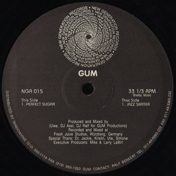 【中古】米12” Gum Perfect Sugar NGR015 New Generation Recor /00250